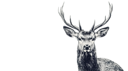 Deer isolated on transparent background