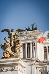 Naklejka premium Collection of Rome photography featuring Vatican City, St. Peter’s Basilica, historic center, and romantic summer moments with couples exploring the Italian capital.