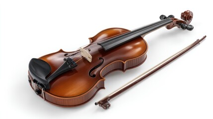 Violin on white background (1)
