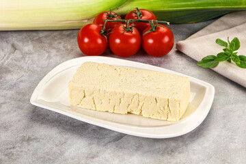Soya vegan tofu cheese brick