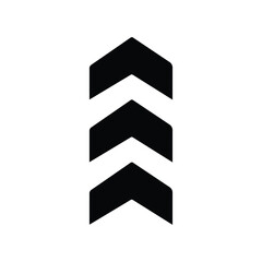 Up chevron arrows icon. Swipe arrow icon. Vector illustration