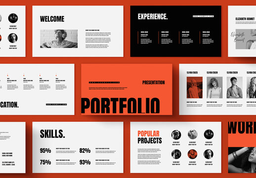 Bold Minimal Portfolio Presentation Template