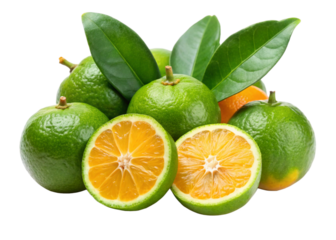 Calamansi isolated on white background