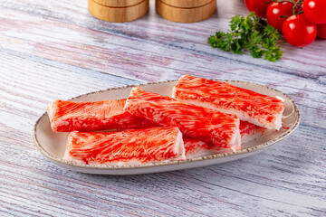 Crab stick surimi fish meat