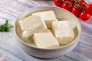 Greek traditional Feta soft cheese