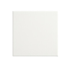 Fototapeta premium White square with no writing. 3d isolated illustration on transparent background