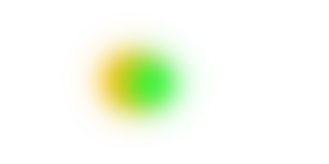 Modern yellow to green soft glowing gradient circle, minimal abstract design, isolated transparent PNG