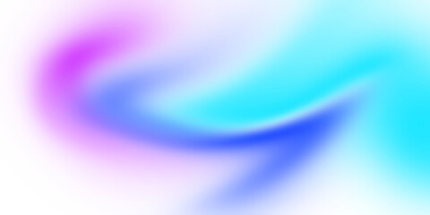 Vibrant blue magenta gradient shape abstract background with smooth flow, minimal design, transparent background