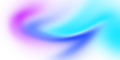 Vibrant blue magenta gradient shape abstract background with smooth flow, minimal design, transparent background