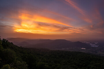 Obraz premium Thailand, Asia, mountains beautiful view, sunset, sunrise