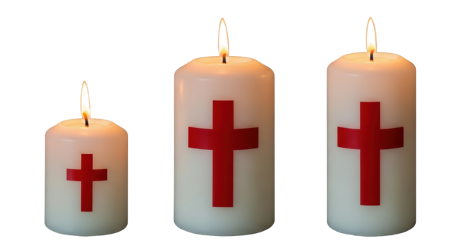 Isolated Church Candles