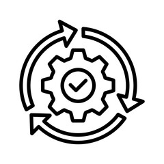 Continuity Icon Vector Illustration Line Version