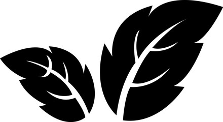 Leaf icon.Leaf sprout icon vector, green leaves plant eco logo symbol simple graphic illustration, vegan fresh herb pictogram shape sign, organic natural healthy logotype.