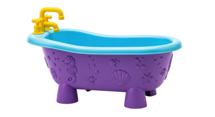 Isolated Toy Bathtub