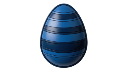 Isolated Blue Easter Egg