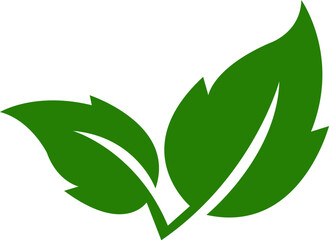 Leaf icon.Leaf sprout icon vector, green leaves plant eco logo symbol simple graphic illustration, vegan fresh herb pictogram shape sign, organic natural healthy logotype.