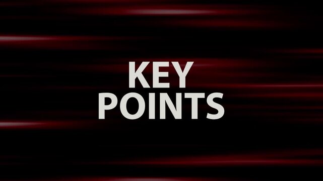 key points text on white background	