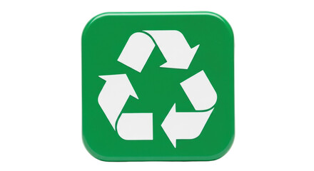 Isolated Green Recycle Icon