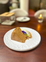 Slice of Cake on a Plate Still Life