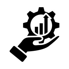 Optimization Icon Vector Illustration Glyph Version