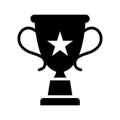 Winner Icon Vector Illustration Glyph Version