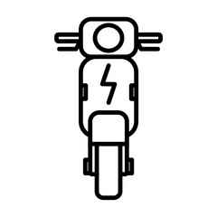 Bike Electric Vehicle Car Bike Green Energy Technology Icons Environmentally Friendly Go Green Clean Energy Icon
