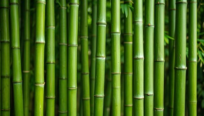 Obraz premium Close up green bamboo background