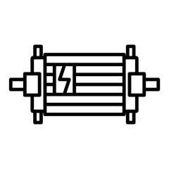 Dynamo Motor Engine Electric Vehicle Car Bike Green Energy Technology Icons Environmentally Friendly Go Green Clean Energy Icon
