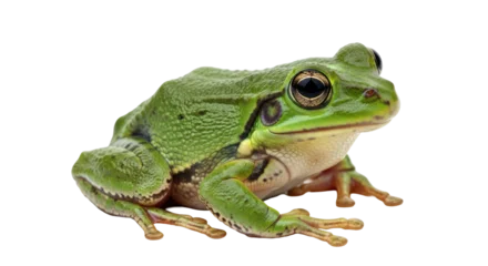 Selbstklebende Fototapeten Frosch Isolated Green Frog  © Fernando