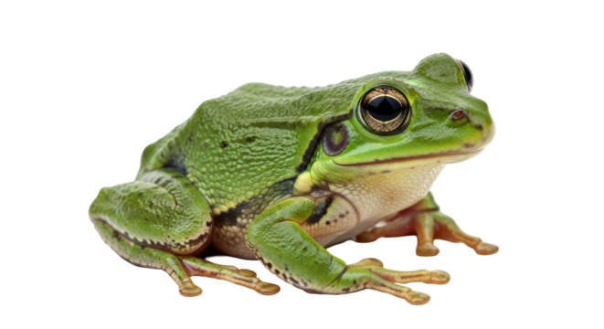 Isolated Green Frog