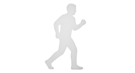 Isolated Man Silhouette