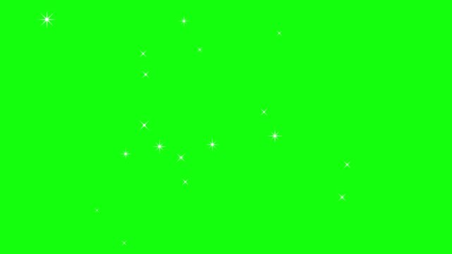 Beautiful starry night sky animation with glowing stars and galaxy particles. Seamless loop deep space background showing Milky Way, constellations, and cosmic starlight. Perfect for science, astronom