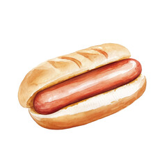 a cute German bratwurst sausage