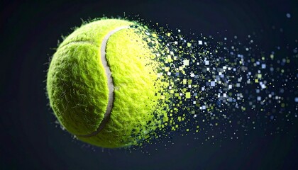 tennis ball and racket
