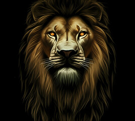 Naklejka premium head of lion
