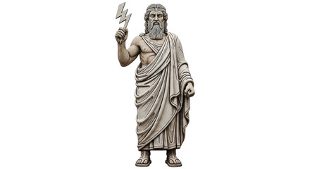 Obraz premium Isolated Zeus Statue