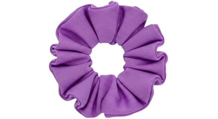 Isolated Purple Scrunchie