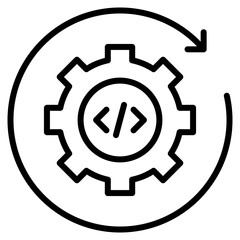 Auto Code Icon Element For Design