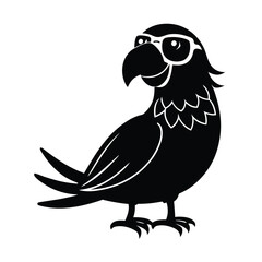 Cheerful Parrot Wearing Sunglasses