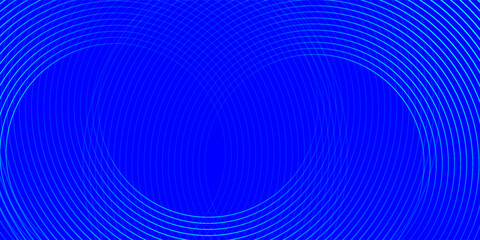 Abstract blue glowing geometric lines on dark blue background. layout nice good simple art modern