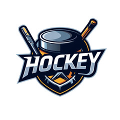 on a white background hockey logo