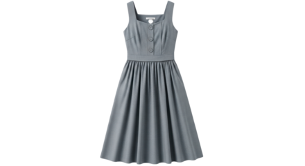 Isolated Gray Summer Dress