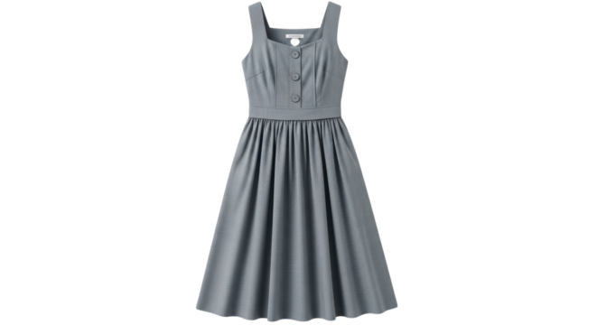 Isolated Gray Summer Dress