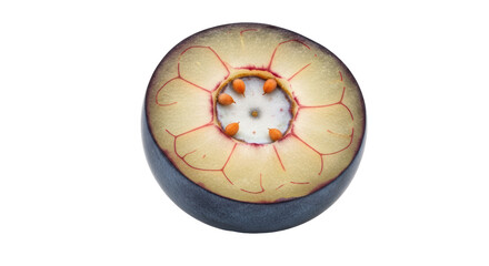 Isolated Passion Fruit Cut