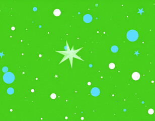 Abstract background with circles and stars