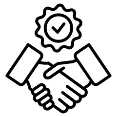 Commitment Seal Icon Element For Design