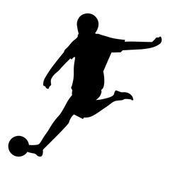 Soccer Player Silhouette