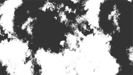 Abstract black and white texture with irregular cloudy patches and rough edges. Ink blots or smoky clouds spread distressed and grunge texture. Overlays, backgrounds, or artistic effects visual.