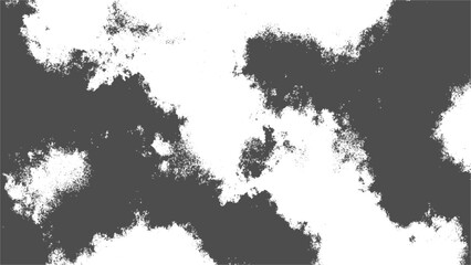 Abstract black and white texture with irregular cloudy patches and rough edges. Ink blots or smoky clouds spread distressed and grunge texture. Overlays, backgrounds, or artistic effects visual.