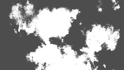 Abstract black and white texture with irregular cloudy patches and rough edges. Ink blots or smoky clouds spread distressed and grunge texture. Overlays, backgrounds, or artistic effects visual.